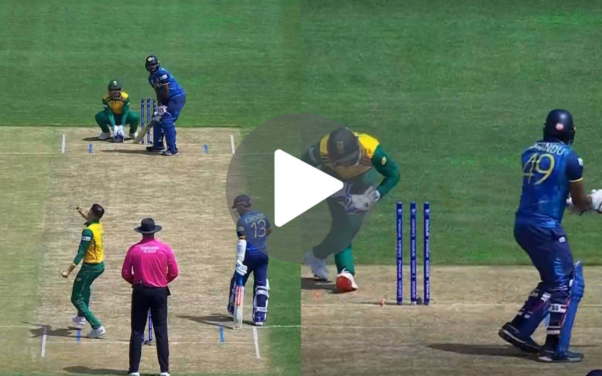 [Watch] Quinton De Kock’s 'Weird' Stumping Leaves Hasaranga Go For Duck As Maharaj Strikes